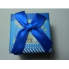 Scatola Cartone per Anelli 50x50x40 mm Fantasia Blu - 1 pz