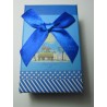 Scatola Cartone per Bijoux 80x50x30 mm Fantasia Blu - 1 pz