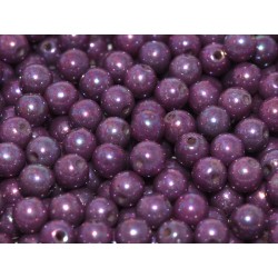 Perle Tonde in Vetro di Boemia 3 mm Chalk White Iris- 50 Pz