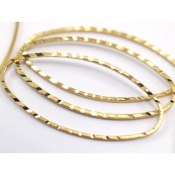 Brass Oval Bossed Link 40 x 20 mm - 1 pc
