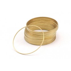 Connettore Cerchio Liscio 45 mm in Ottone -1 pz