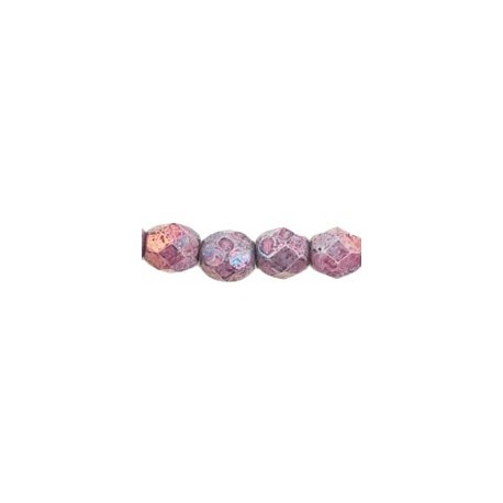 Mezzo Cristallo 4 mm Luster Metallic Amethyst - 50 Pz