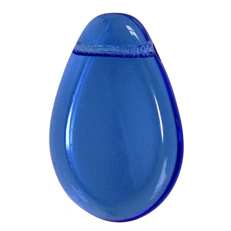 Perle in Vetro Collezione Vintage Par Puca® Petalo 18 x 12 x 3 mm Emerald - 10 pz