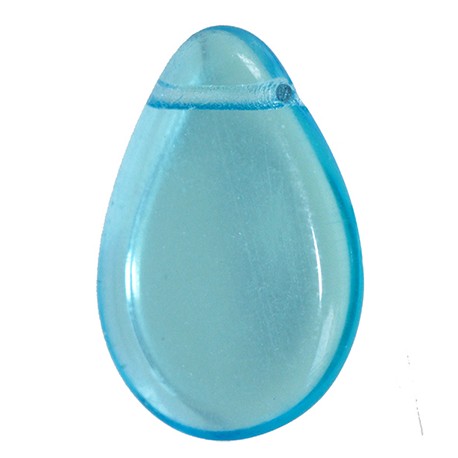 Perle in Vetro Collezione Vintage Par Puca® Petalo 18 x 12 x 3 mm Emerald - 10 pz