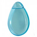 Perle in Vetro Collezione Vintage Par Puca® Petalo 18 x 12 x 3 mm Aqua - 10 pz