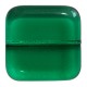 Perle in Vetro Collezione Vintage Par Puca® Quadrato 16 x 16 x 5 mm Emerald - 5 pz