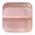 Perle in Vetro Collezione Vintage Par Puca® Quadrato 16 x 16 x 5 mm Light Rose - 5 pz