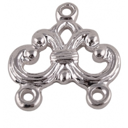 Connettore Chandelier 1/2 File 15x17 mm Color Argento - 2 pz