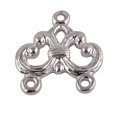 Connettore Chandelier 1/2 File 15x17 mm Color Argento - 2 pz