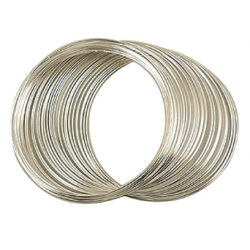 Molla Armonica per Bracciali 50 mm, 6 giri Color Argento - 1 pz