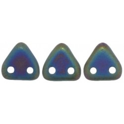 Perline Triangle 6 mm Matte Iris Green - 5 g