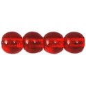 Perle Tonde in Vetro di Boemia 3 mm Siam Ruby - 50 Pz
