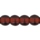 Perle Tonde in Vetro di Boemia 3 mm Light Garnet - 50 Pz