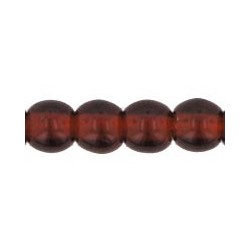 Perle Tonde in Vetro di Boemia 3 mm Light Garnet - 50 Pz