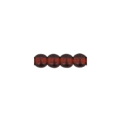 Perle Tonde in Vetro di Boemia 3 mm Light Garnet - 50 Pz