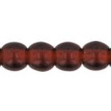 Perle Tonde in Vetro di Boemia 3 mm Light Garnet - 50 Pz