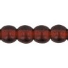 Perle Tonde in Vetro di Boemia 3 mm Light Garnet - 50 Pz