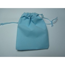 Velvet Jewelry Bag 9x7 cm Light Blue - 1 pc