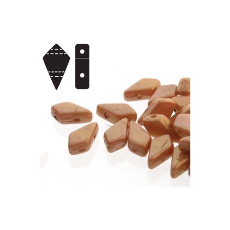 Kite Beads 9 x 5 mm Light Gold Mat - 5 g