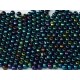 Perle Tonde in Vetro di Boemia 4 mm Iris Blue - 50 Pz