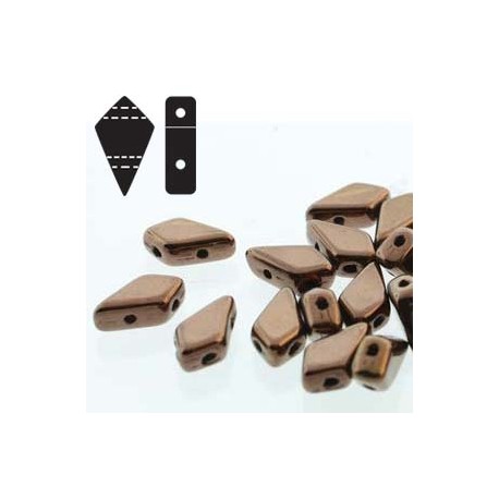 Kite Beads 9 x 5 mm Light Gold Mat - 5 g