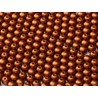 Perle Tonde in Vetro di Boemia 4 mm Copper - 50 Pz