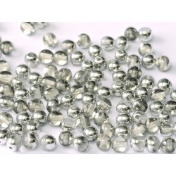 Perle Tonde in Vetro di Boemia 4 mm Crystal Labrador - 50 Pz