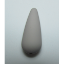 Goccia Resina Satinata 33x13 mm Grigio Chiaro/Beige - 1 pz
