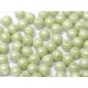 Perle Tonde in Vetro di Boemia 6 mm Chalk White Mint Luster - 25 Pz