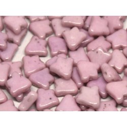 2-hole Bell 8 x 5 mm Opaque Rose Luster - 20 pcs