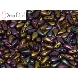 DropDuo 3 x 6 mm Purple Iris Gold - 40 Pz