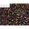 DropDuo 3 x 6 mm Purple Iris Gold - 40 Pz