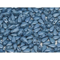 DropDuo 3 x 6 mm Opaque Baby Blue Luster - 40 Pz