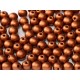 Perle Tonde in Vetro di Boemia 6 mm Metallic Copper - 25 Pz