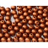 Perle Tonde in Vetro di Boemia 6 mm Metallic Copper - 25 Pz