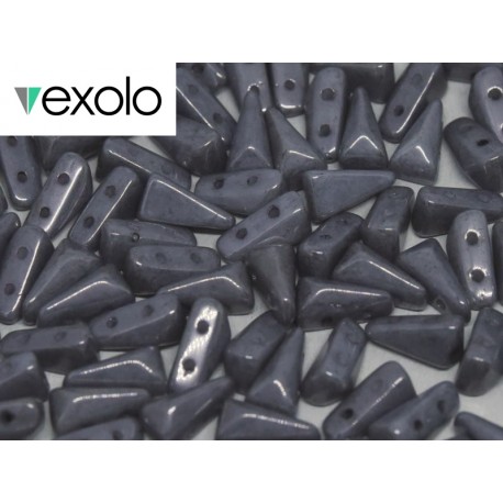 Perline VEXOLO® 5x8 mm Opaque Grey Luster - 40 Pz