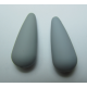 Goccia Resina Satinata 33x13 mm Grigio - 1 pz