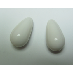 Goccia Resina 28x15 mm White-Ivory - 1 pz