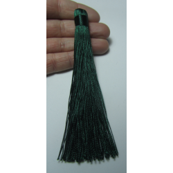 Nylon Tassel 12 cm Dark Green - 1 pc