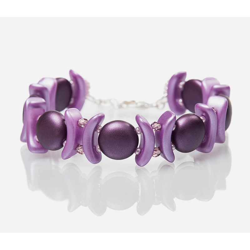 Bow Beads 15,5 x 3,5 mm Jet - 8 pcs - Beads Mine