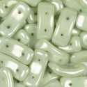 Perline Bow 15,5 x 3,5 mm Chalk Light Green Luster - 10 pz