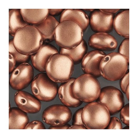 Candy Beads 8 mm Matte Metallic Vintage Copper - 20 pz