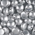 Candy Beads 8 mm Matte Metallic Silver - 20 pz