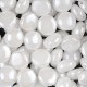 Candy Beads 8 mm Luster Alabaster - 20 pz