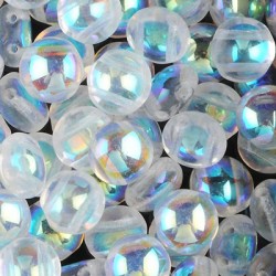 Candy Beads 12 mm Crystal AB - 10 pz