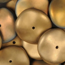 Ripple Beads 12 mm Crystal California Sunshine Mat - 10 pcs
