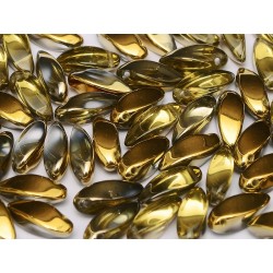 Twists 6x12 mm Crystal Amber - 25 pcs