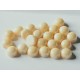 Cabochon Doppio Foro 6 mm Opaque Champagne Luster - 10 pz