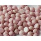 Cabochon Doppio Foro 6 mm Opaque Rose Luster - 10 pz