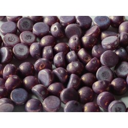 Cabochon Doppio Foro 6 mm Opaque Lila Vega Luster - 10 pz